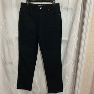 Style & Co Black Natural Fit Jeans, Size 10